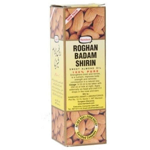 Hamdard Roghan Badam Shirin Huile d'amande douce, 100 ml 1