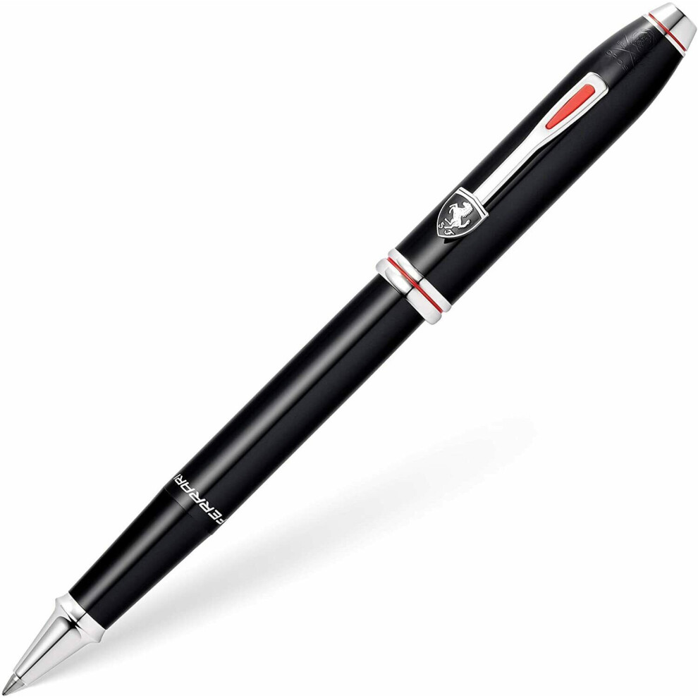Cross Ferrari Townsend Rollerball Point Pen Glossy Lacquer Pen Gift Boxed Black