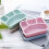 (Green) 4 Compartment Lunch Box Adults Kids Food Container 4