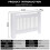 Wooden Radiator Cover (Medium White) Radiator Covers Modern White 4