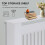 Wooden Radiator Cover (Medium White) Radiator Covers Modern White 9
