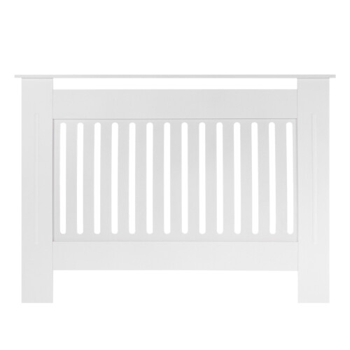Wooden Radiator Cover (Medium White) Radiator Covers Modern White 2