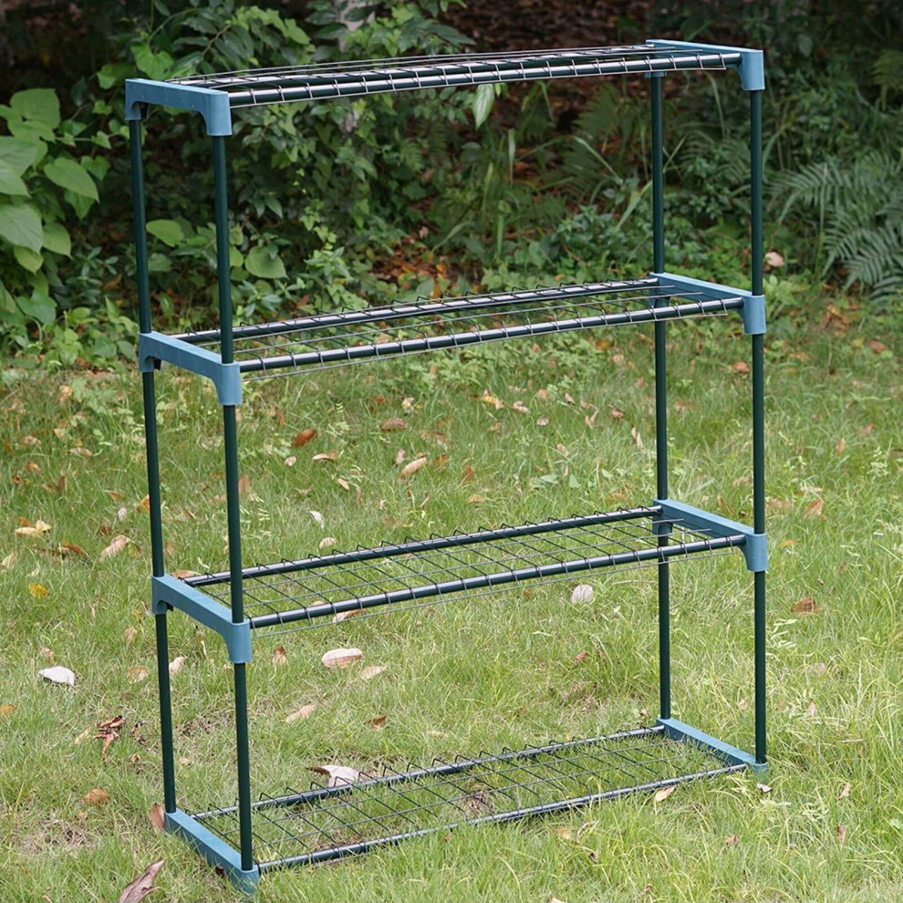 4 Tier Flower Plant Staging Display Greenhouse Shelves Racking Shelving Unit