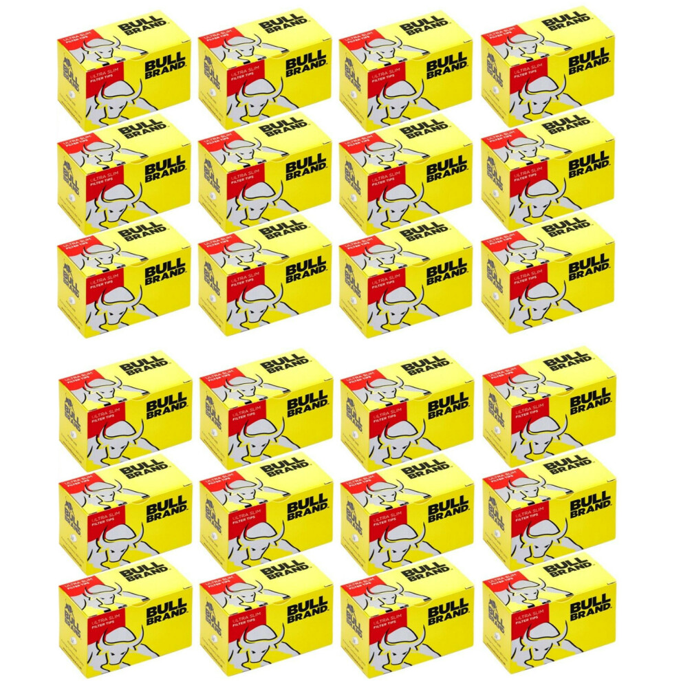 Bull Brand 10 X Boxes Ultra Slim Slimline Loose Filter Smoking Tips 165 Per Box