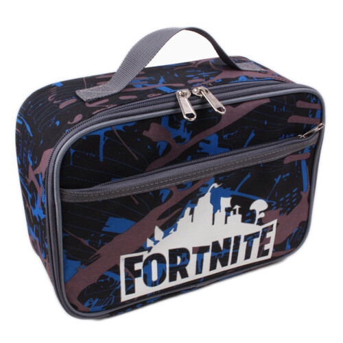 (02) Fortnite Lunch Box Bag Children Outdoor Lunch Bag Portable on OnBuy