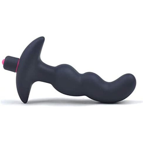 Prostate Massager Anal Vibrator Butt Plug P-Spot Crazy Buzzer, Black
