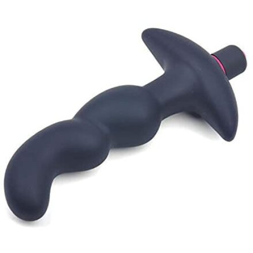 Prostate Massager Anal Vibrator Butt Plug P-Spot Crazy Buzzer, Black 2