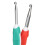 9x Αλουμίνιο Crochet Hook Πλαστική μαλακή λαβή λαβής Νήματα πλέξιμο βελόνα 6
