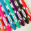 9x Αλουμίνιο Crochet Hook Πλαστική μαλακή λαβή λαβής Νήματα πλέξιμο βελόνα 12