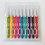 9x Αλουμίνιο Crochet Hook Πλαστική μαλακή λαβή λαβής Νήματα πλέξιμο βελόνα 8