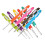 9x Αλουμίνιο Crochet Hook Πλαστική μαλακή λαβή λαβής Νήματα πλέξιμο βελόνα 3