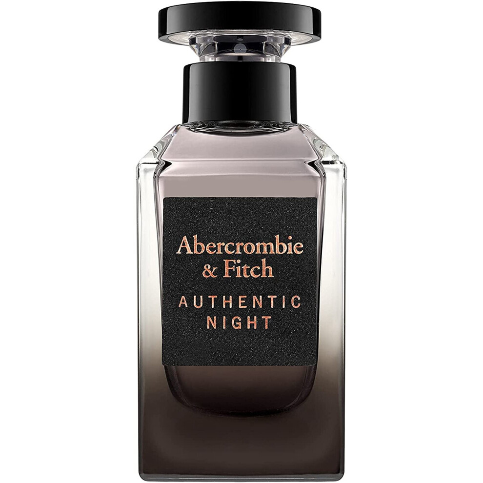 Abercrombie & Fitch Authentic Night For Men Eau De Toilette Spray 100ml