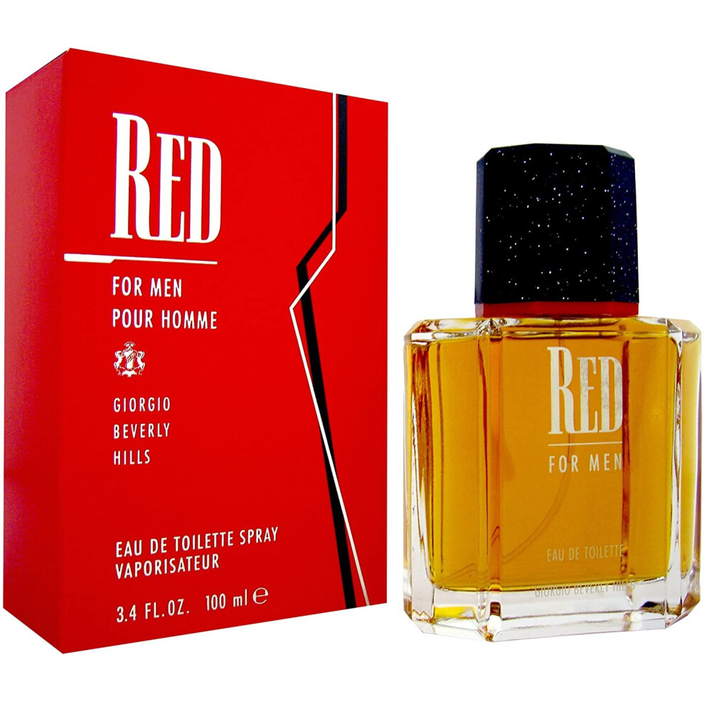 Red For Men by Giorgio Beverly Hills EDT Spray 100ml