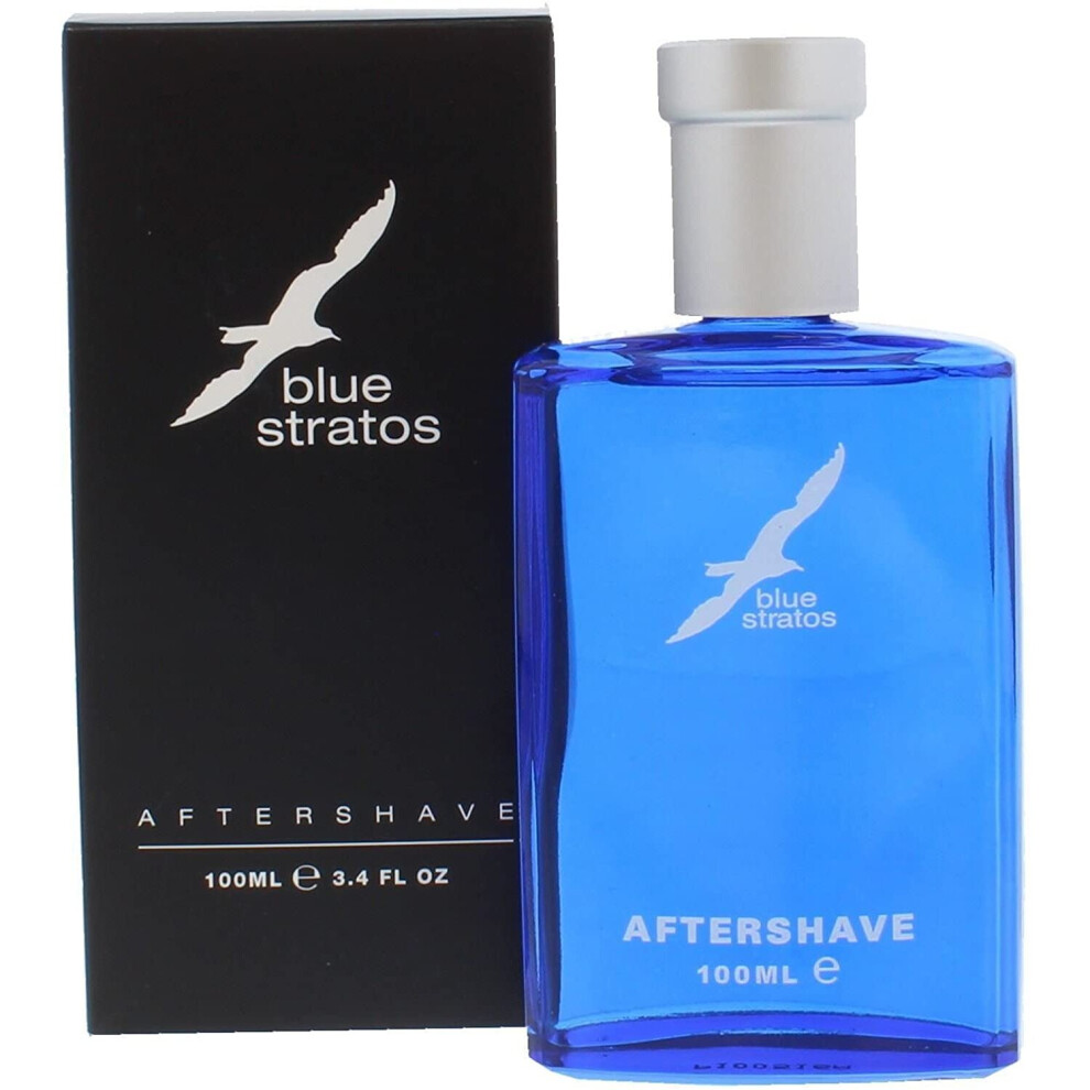 TWO PACKS of Blue Stratos Aftershave 100ml