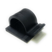 (16mm, 50) Self Adhesive Cable Clips Mounts Wire Conduit Tubing Nylon Sticky Pads