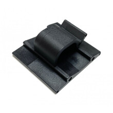 (8mm, 10) Self Adhesive Cable Clips Mounts Wire Conduit Tubing Nylon Sticky Pads