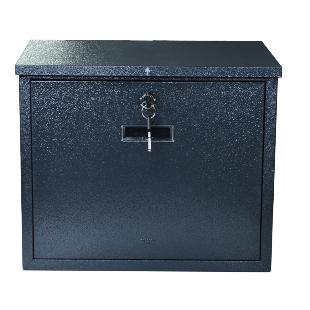 (Grey) Dwd Wall Mounted Lockable Letter Mail Box 5060432658052
