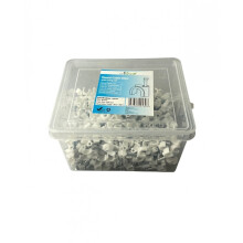 (6mm) White Round Cable Clips K-Type Trade Box