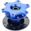 (Blue) Universal Snap Off Steering Wheel Quick Lock Quick Release 6 Hole Hub Adapter Boss Kit For Car 1
