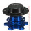 (Blue) Universal Snap Off Steering Wheel Quick Lock Quick Release 6 Hole Hub Adapter Boss Kit For Car 4