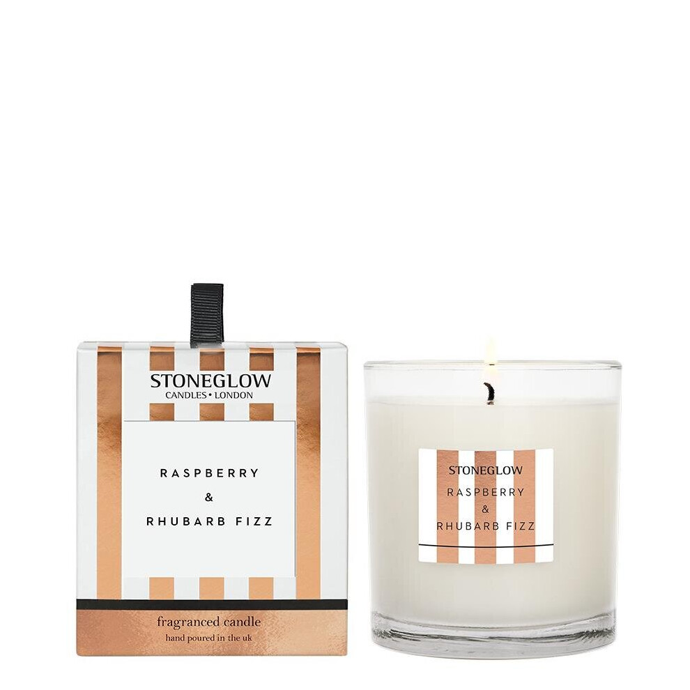 Stoneglow Candles Modern Classics Tumbler Candle Raspberry & Rhubarb Fizz