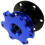 (Blue) Universal Snap Off Steering Wheel Quick Lock Quick Release 6 Hole Hub Adapter Boss Kit For Car 9