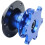 (Blue) Universal Snap Off Steering Wheel Quick Lock Quick Release 6 Hole Hub Adapter Boss Kit For Car 7