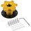 (Glod) Universal Snap Off Steering Wheel Quick Lock Quick Release 6 Hole Hub Adapter Boss Kit For Car 2