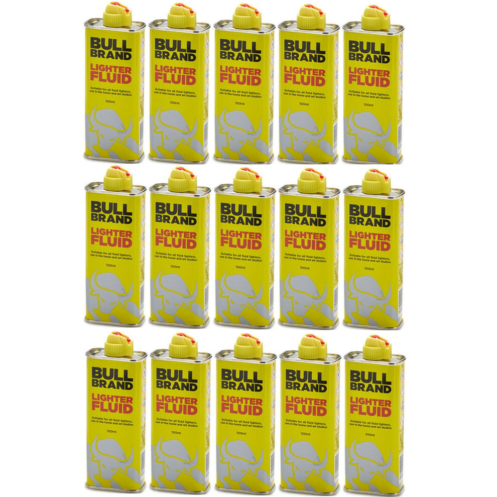 6 X 100ml Bull Brand Lighter Fuel Fluid Petrol Smoking Premium Petrol Pack of 6