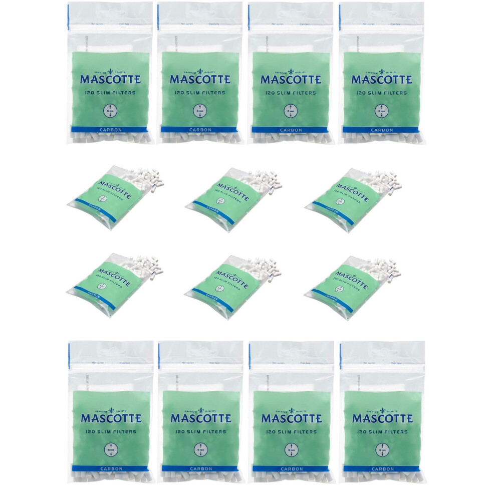 Mascotte Carbon Filter Tips Cigarette Tobacco Filter Tips 6Mm 120 Tips A Packet
