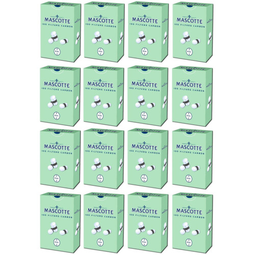 Mascotte Carbon Filter Tips Cigarette Tobacco Filter Tips 8mm 100 Tips a packet