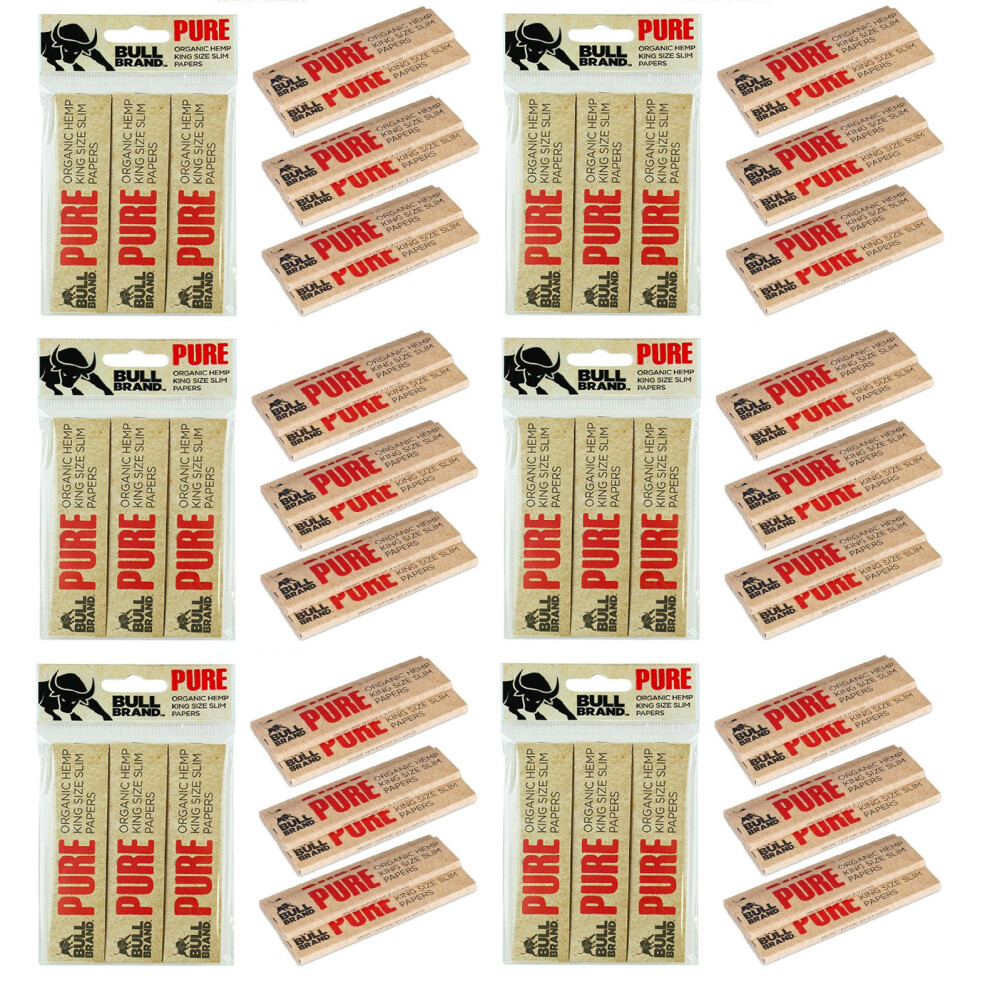 Bull Brand King Size Pure Papers Tobacco Smoking Rolling Rizzla King Size Papers - Pack Of 3