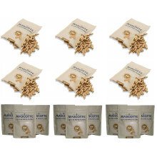Mascotte Organic Unbleached Extra Long Filters Tips 120 Slim Paper Reseal Bags