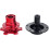 (Red) Universal Snap Off Steering Wheel Quick Lock Quick Release 6 Hole Hub Adapter Boss Kit For Car 3