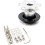 (Silver) Universal Snap Off Steering Wheel Quick Lock Quick Release 6 Hole Hub Adapter Boss Kit For Car 2