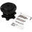 (Black) Universal Snap Off Steering Wheel Quick Lock Quick Release 6 Hole Hub Adapter Boss Kit For Car 5