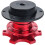 (Red) Universal Snap Off Steering Wheel Quick Lock Quick Release 6 Hole Hub Adapter Boss Kit For Car 8