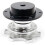 (Silver) Universal Snap Off Steering Wheel Quick Lock Quick Release 6 Hole Hub Adapter Boss Kit For Car 1
