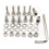 (Silver) Universal Snap Off Steering Wheel Quick Lock Quick Release 6 Hole Hub Adapter Boss Kit For Car 3