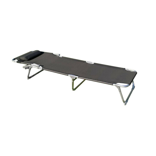 2 Pack Textilene Reclining Folding Sun Lounger with Sunshade 2