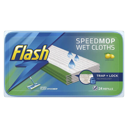 Flash Flash Speedmop Anti-Bacterial Lemon Wet Cloths, 24 Refills 1