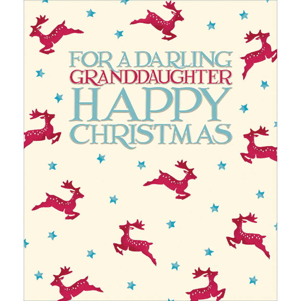 For A Darling Granddaughter Emma Bridgewater Christmas Card Xmas Greeting Cards