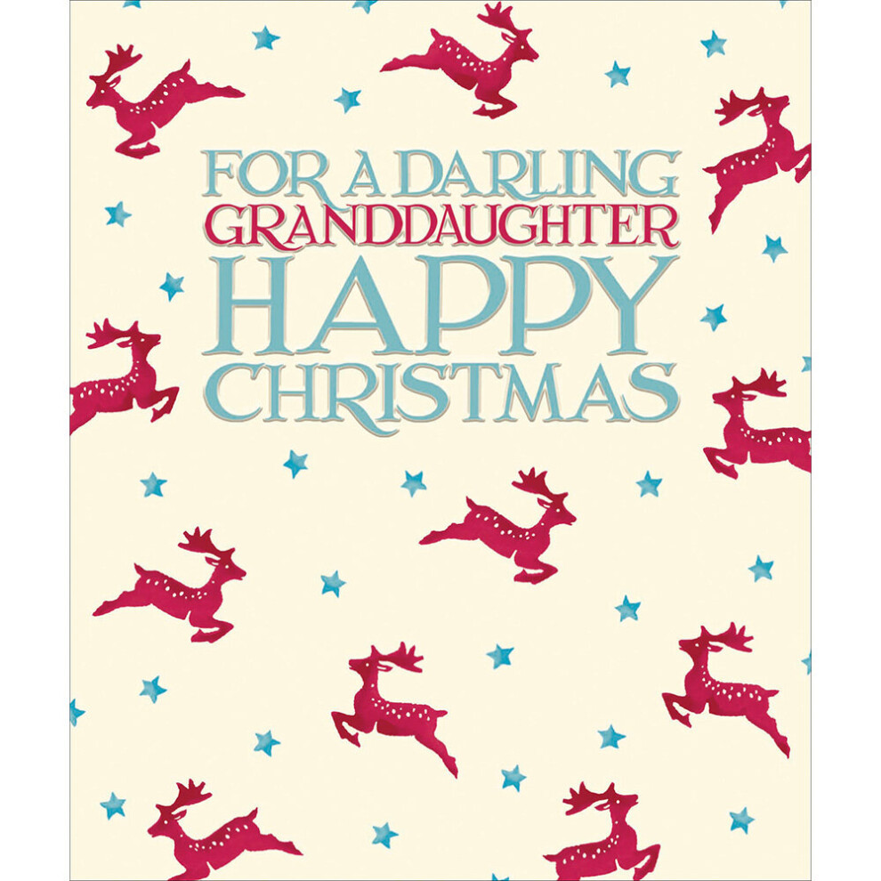 Woodmansterne For A Darling Granddaughter Emma Bridgewater Christmas Card Xmas Greeting Cards