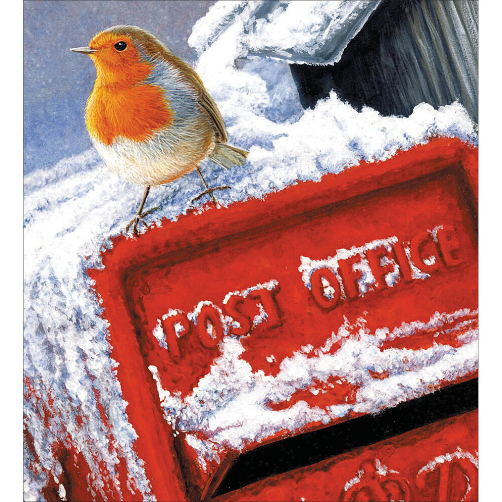 Woodmansterne Pack Of 5 Xmas Post Box Charity Christmas Cards Supporting Multiple Charities