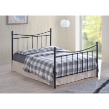 (Black, Small Double) Alderley Metal Bed Frame