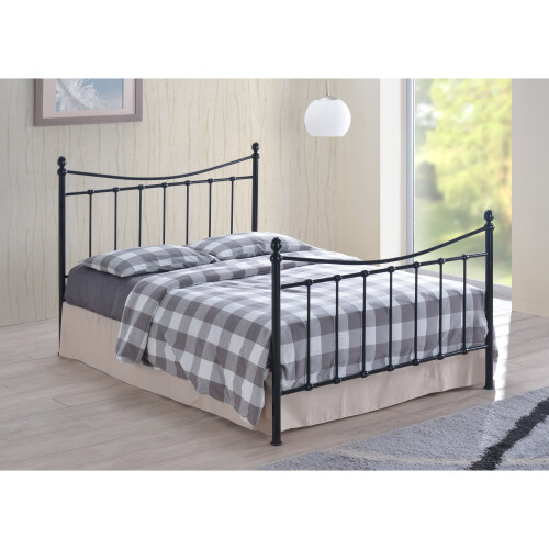 (Black, Small Double) Alderley Metal Bed Frame