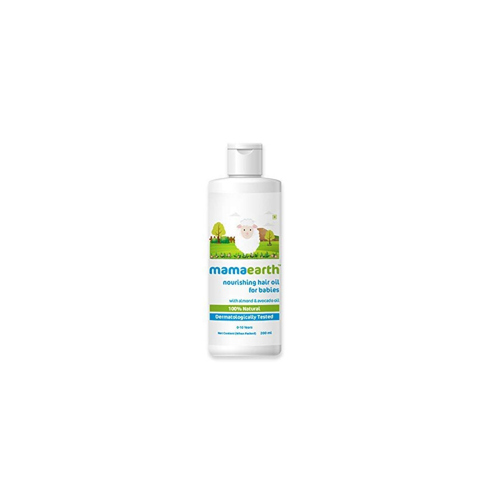 Mamaearth Nourishing Baby Hair Oil, with Almond & Avocado Oil - 200 ml