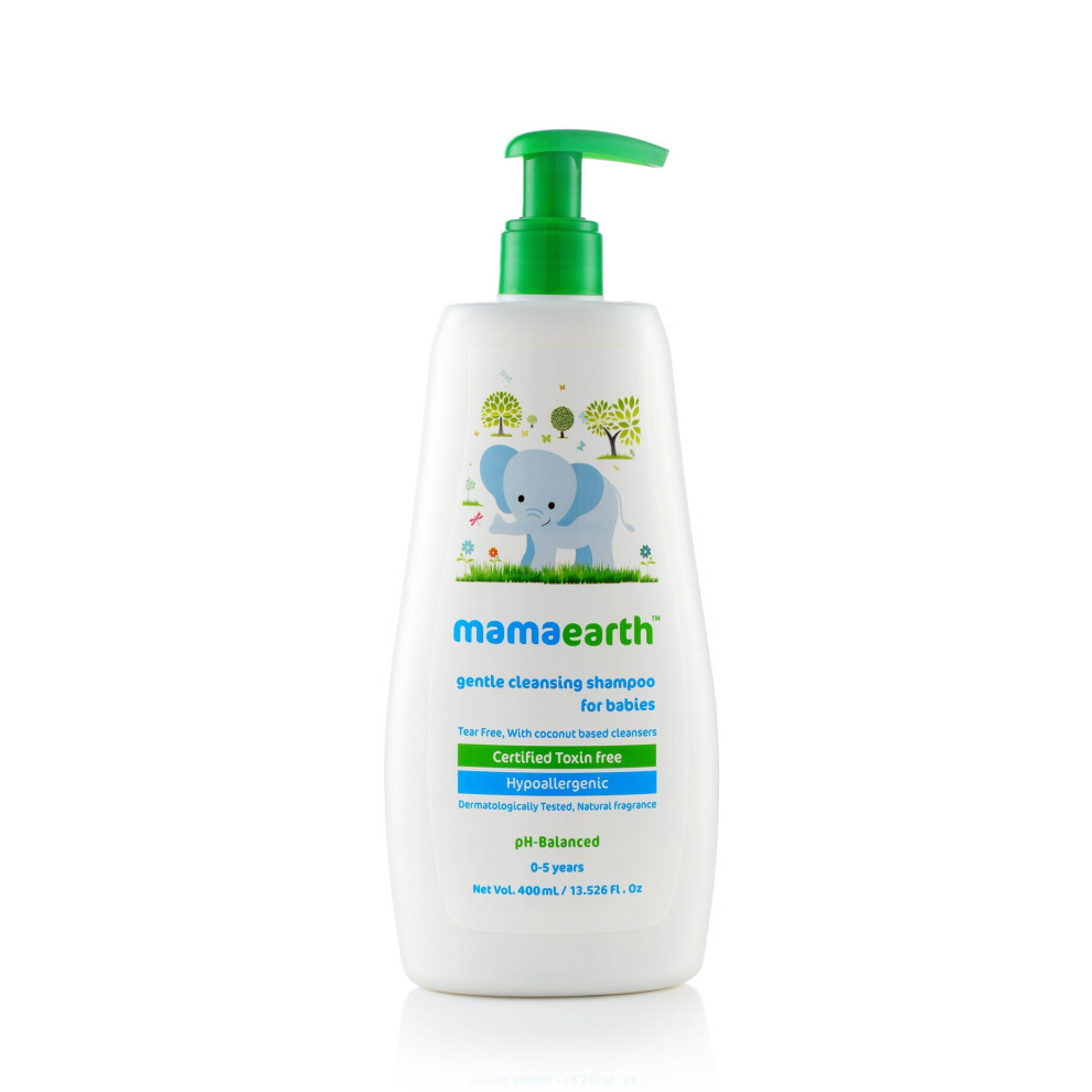 Gentle Cleansing Natural Baby Shampoo (400 Ml) Mamaearth