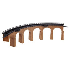 Faller 222586 Curved Viaduct 1 N Scale Building Kit, 71/2