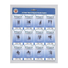 Bachmann Trains EZ MATE MARK II COUPLERS MAGNETIC KNUCKLE COUPLERS with METAL COIL SPRING CENTER SHANK MEDIUM (12 pair/card) HO Scale
